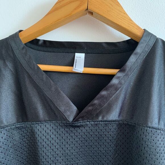 American Apparel 🏈 Basic Mesh Football Black Jersey - Picture 3 of 14